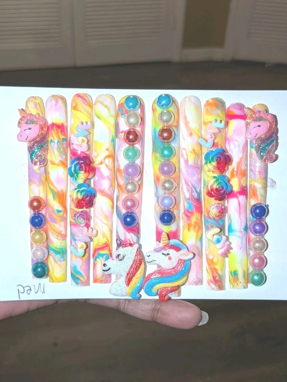 Handmade acrylic vibrant